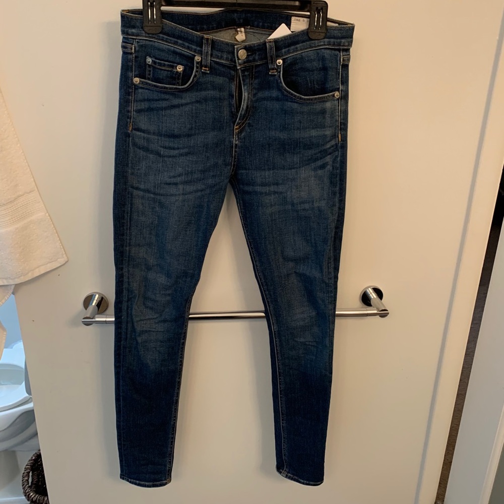 Rag and bone high rise skinny jeans